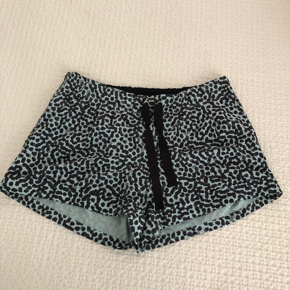 Lululemon Blue Cheetah Shorts